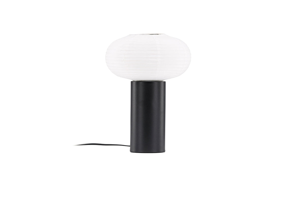 Hovfjället bordslampa 25 cm svart rispapper