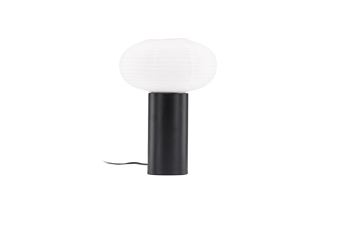 Hovfjället bordslampa 25 cm svart rispapper