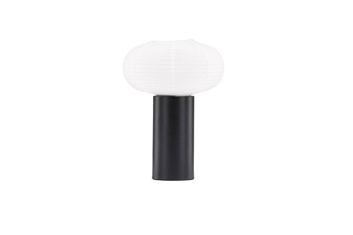 Hovfjället bordslampa 25 cm svart rispapper
