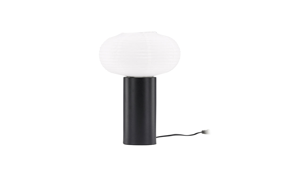 Hovfjället bordslampa 25 cm svart rispapper