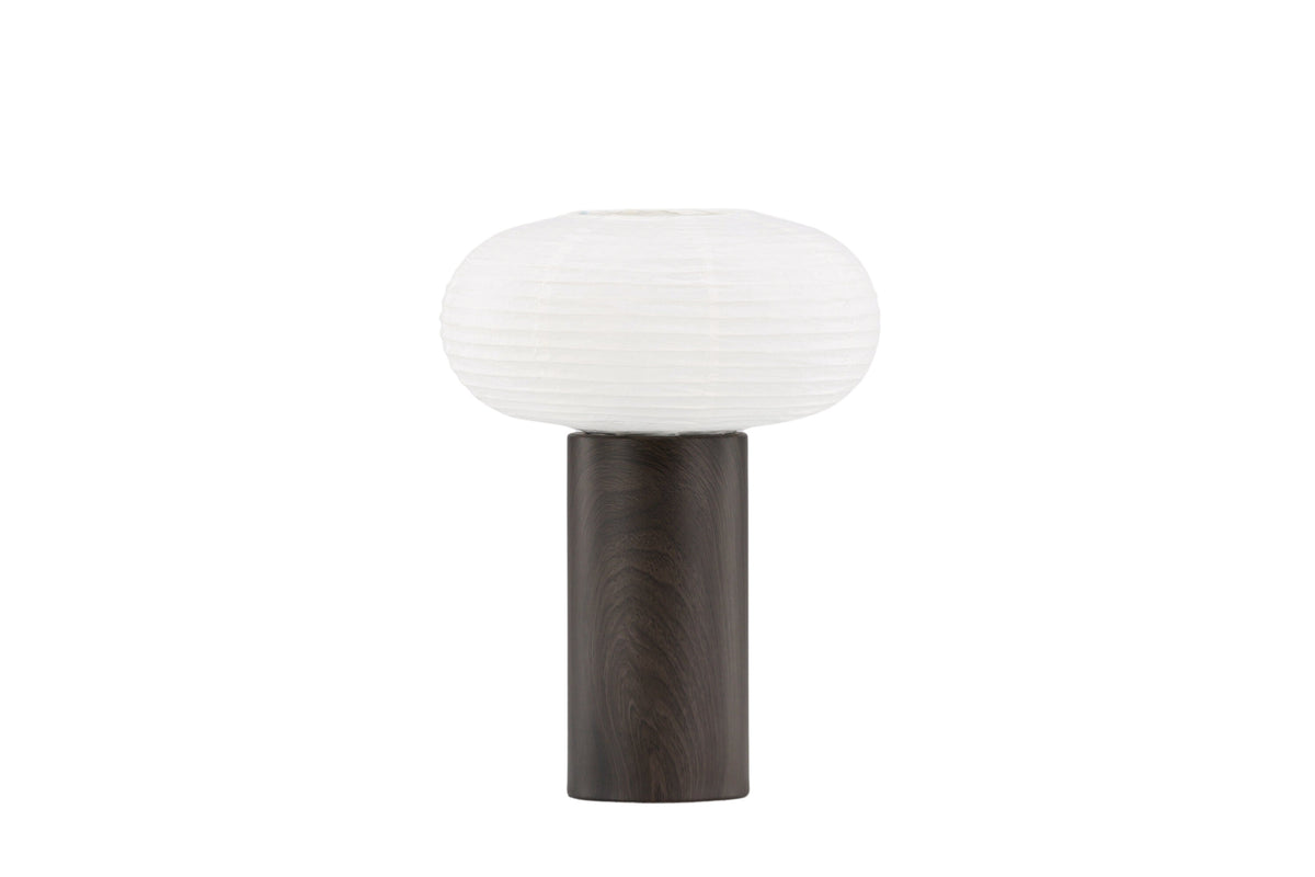 Hovfjället bordslampa 25 cm ekfolie och rispapper