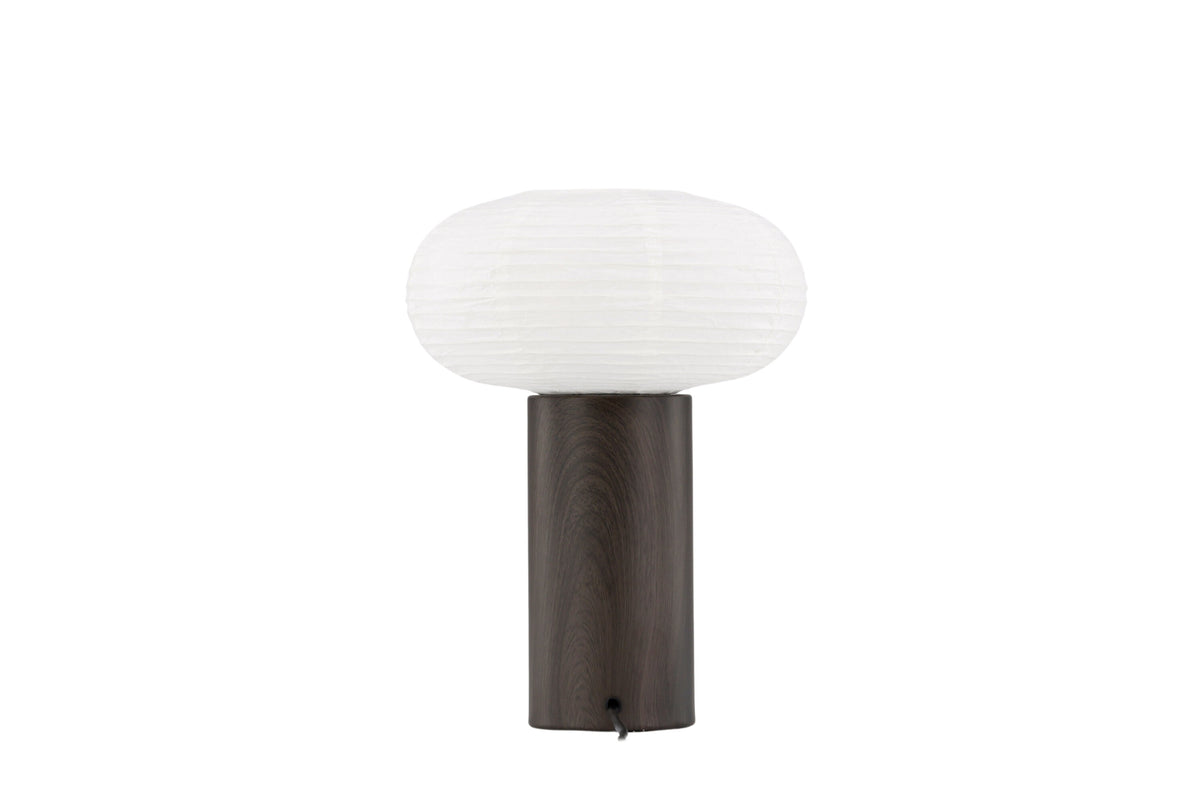 Hovfjället bordslampa 25 cm ekfolie och rispapper