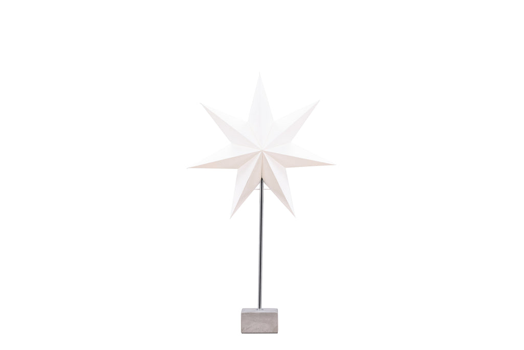 Grövelfjäll bordslampa 40 cm svart med vitt papper