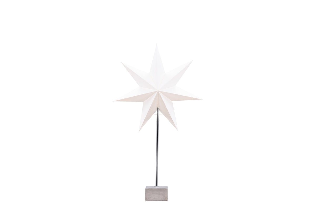 Grövelfjäll bordslampa 40 cm svart med vitt papper