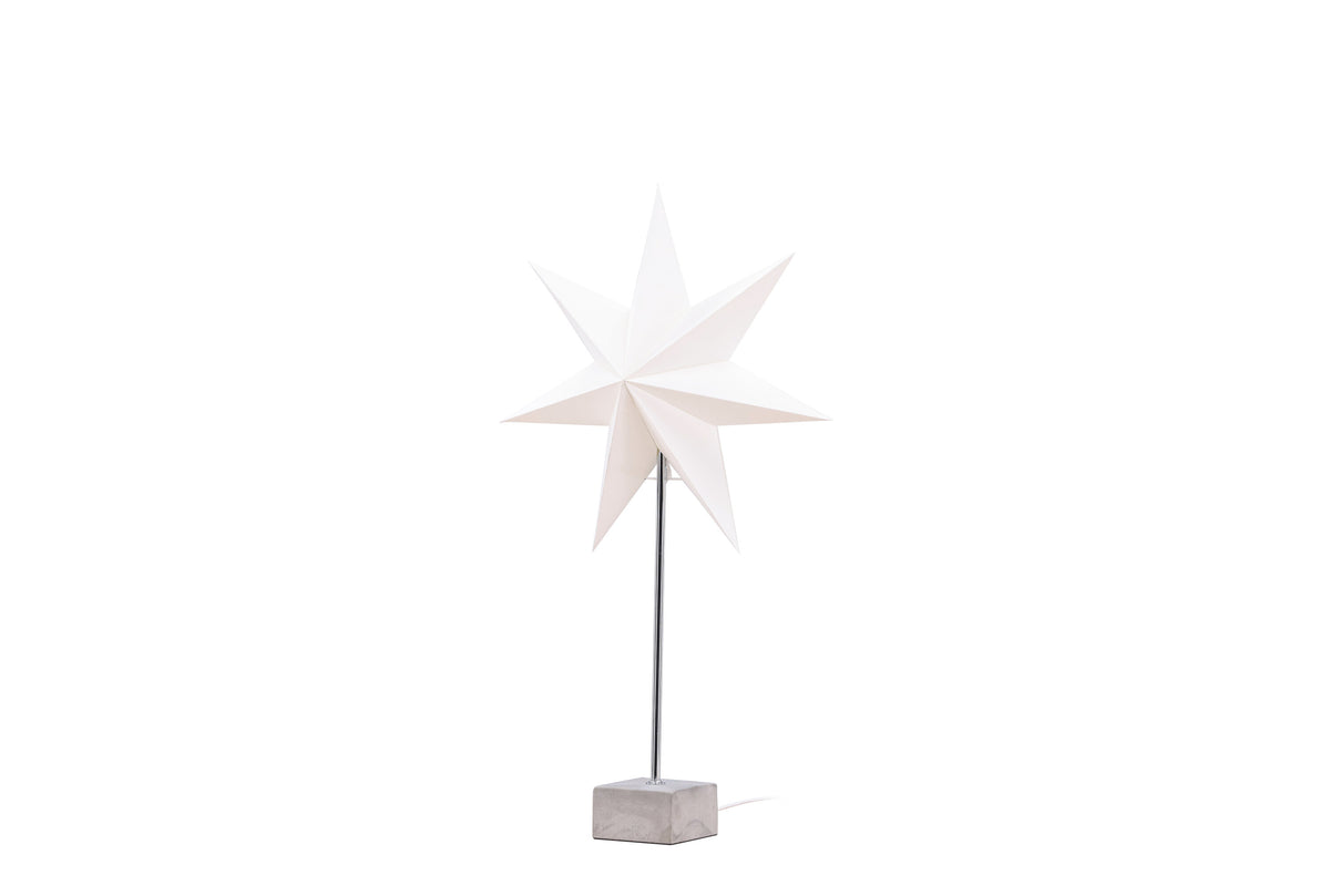 Grövelfjäll bordslampa 40 cm svart med vitt papper