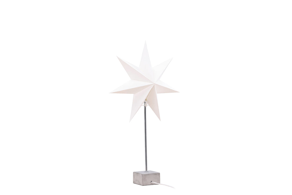 Grövelfjäll bordslampa 40 cm svart med vitt papper