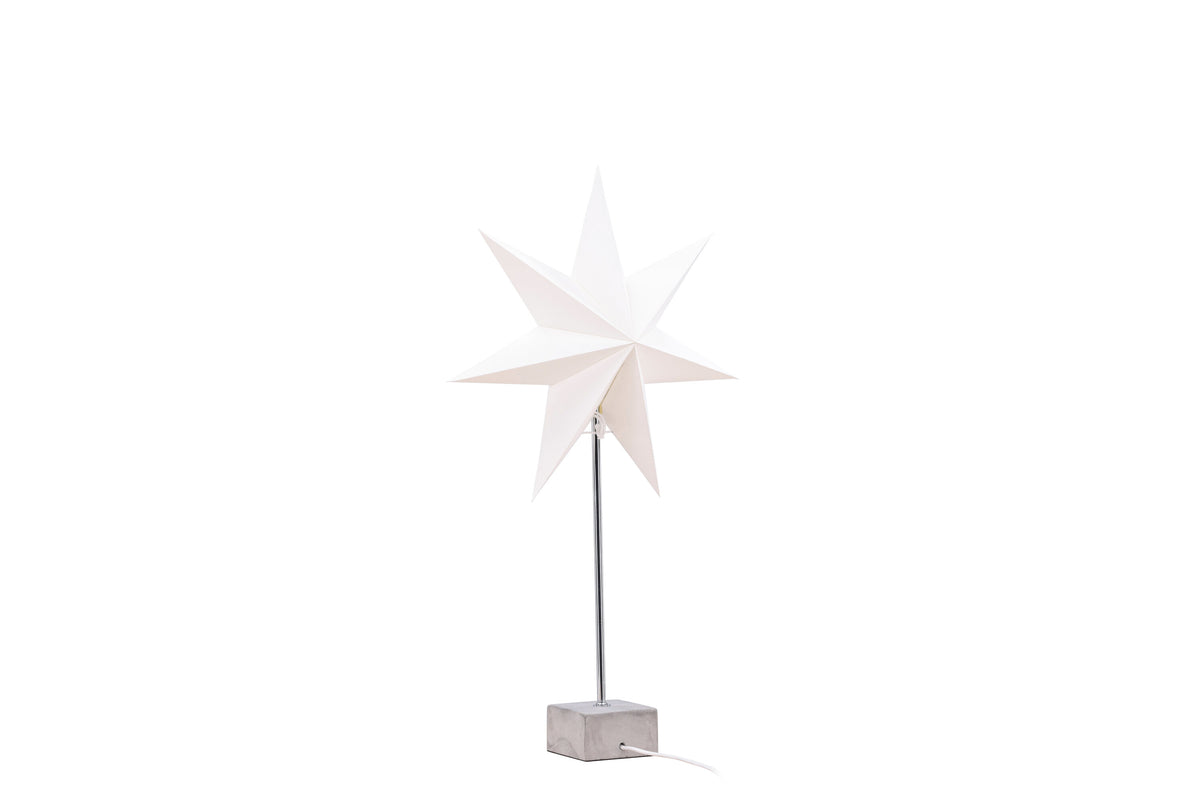 Grövelfjäll bordslampa 40 cm svart med vitt papper