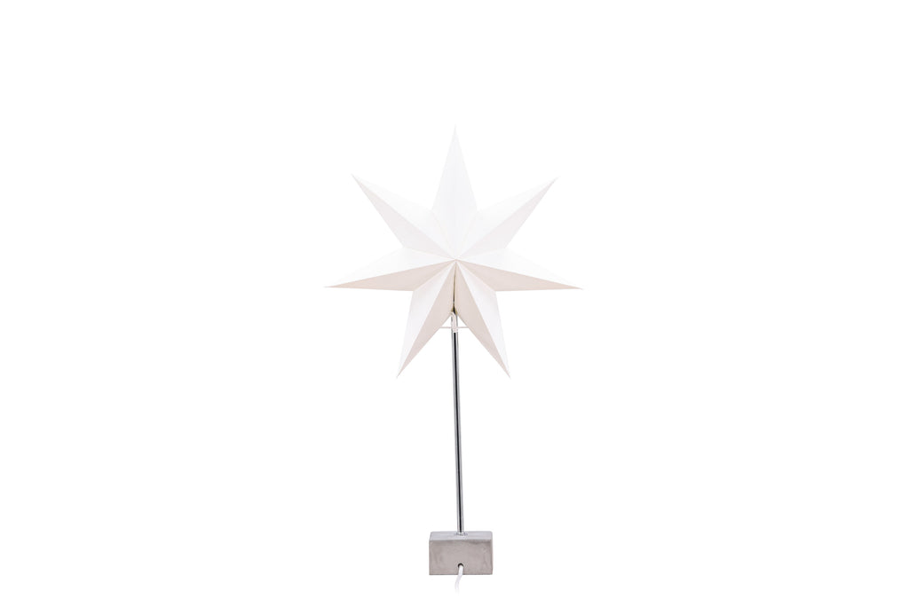 Grövelfjäll bordslampa 40 cm svart med vitt papper