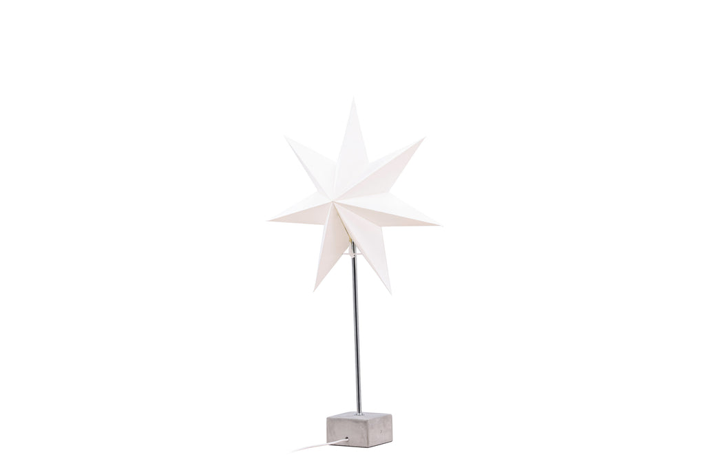 Grövelfjäll bordslampa 40 cm svart med vitt papper