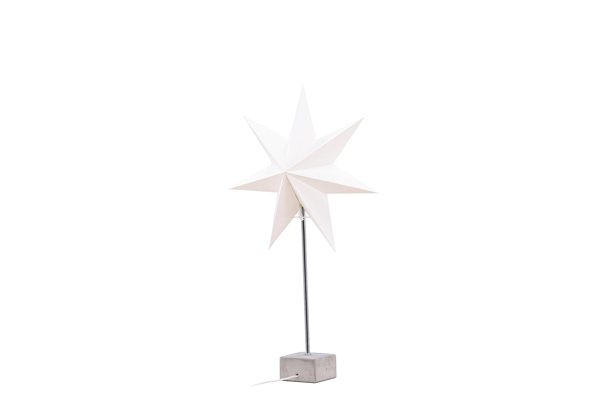 Grövelfjäll bordslampa 40 cm svart med vitt papper