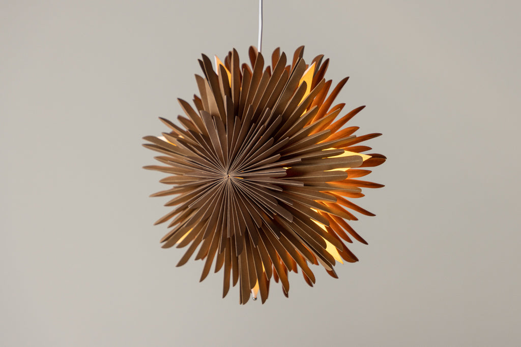 Sälen pendellampa 35 cm brun