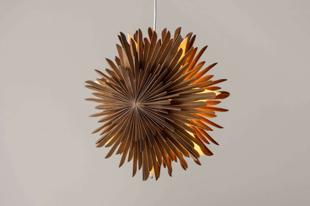 Sälen pendellampa 35 cm brun