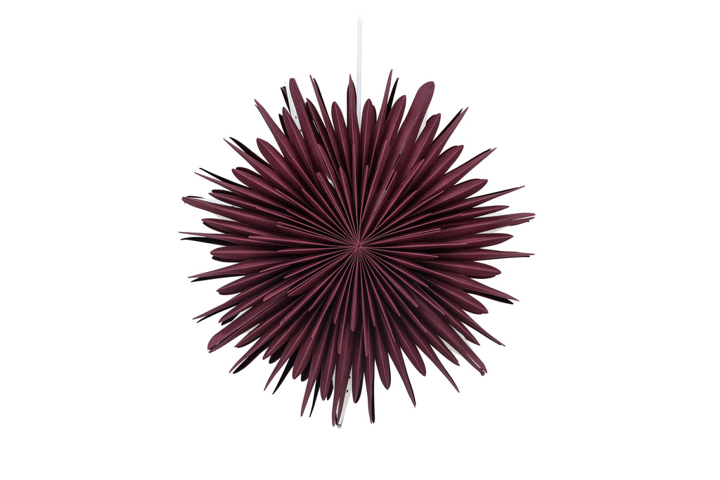 Sälen pendellampa 46 cm mörkröd