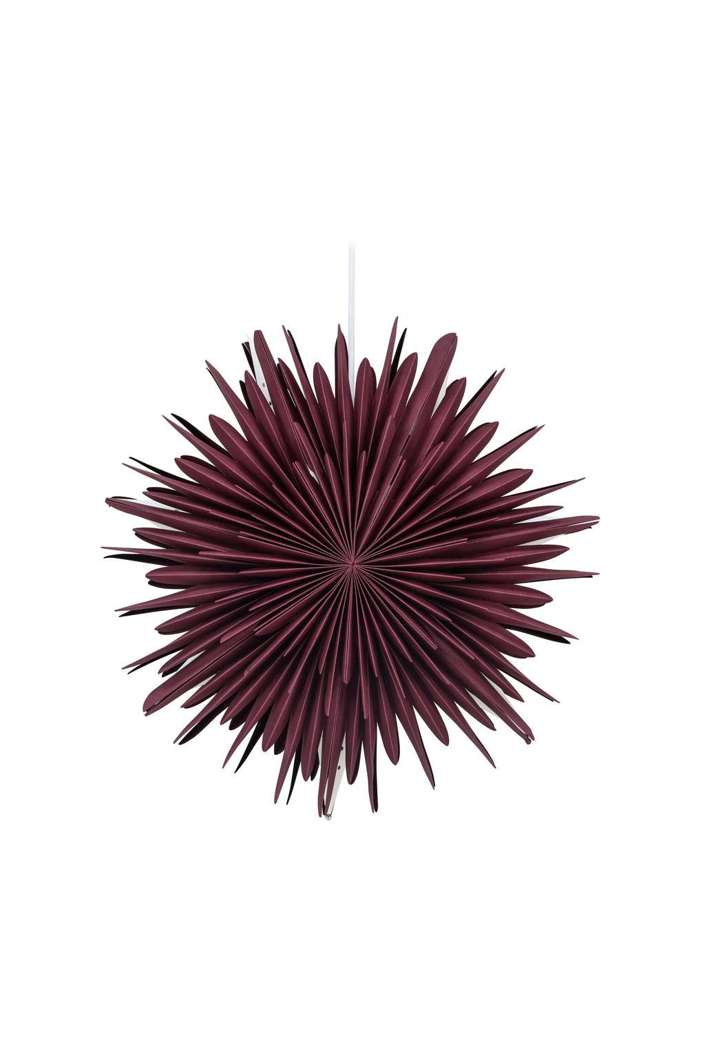 Sälen pendellampa 46 cm mörkröd