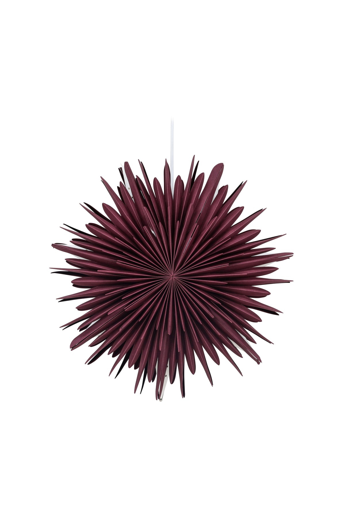 Sälen pendellampa 46 cm mörkröd