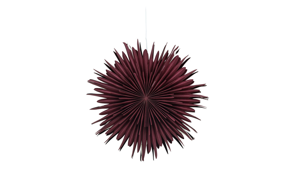 Sälen pendellampa 60 cm mörkröd