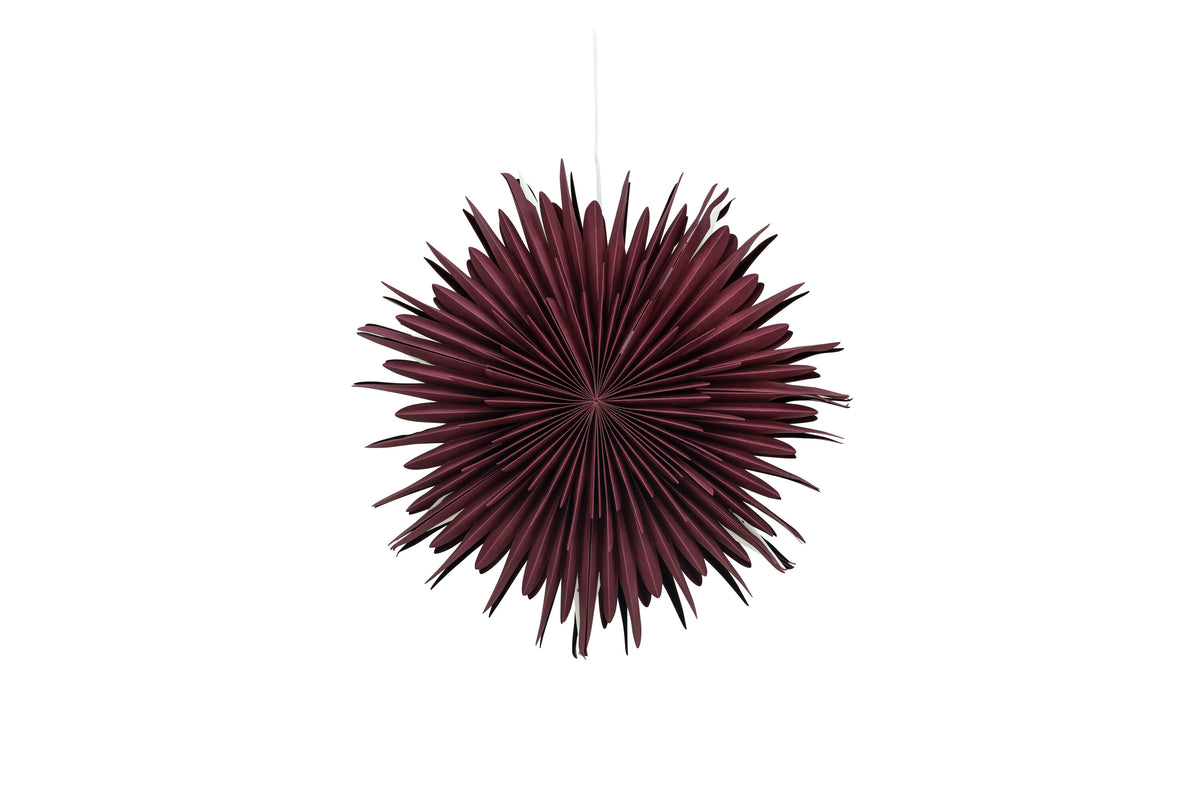 Sälen pendellampa 60 cm mörkröd