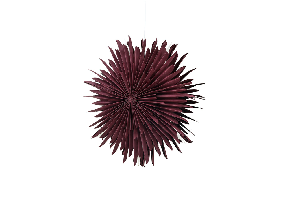 Sälen pendellampa 60 cm mörkröd