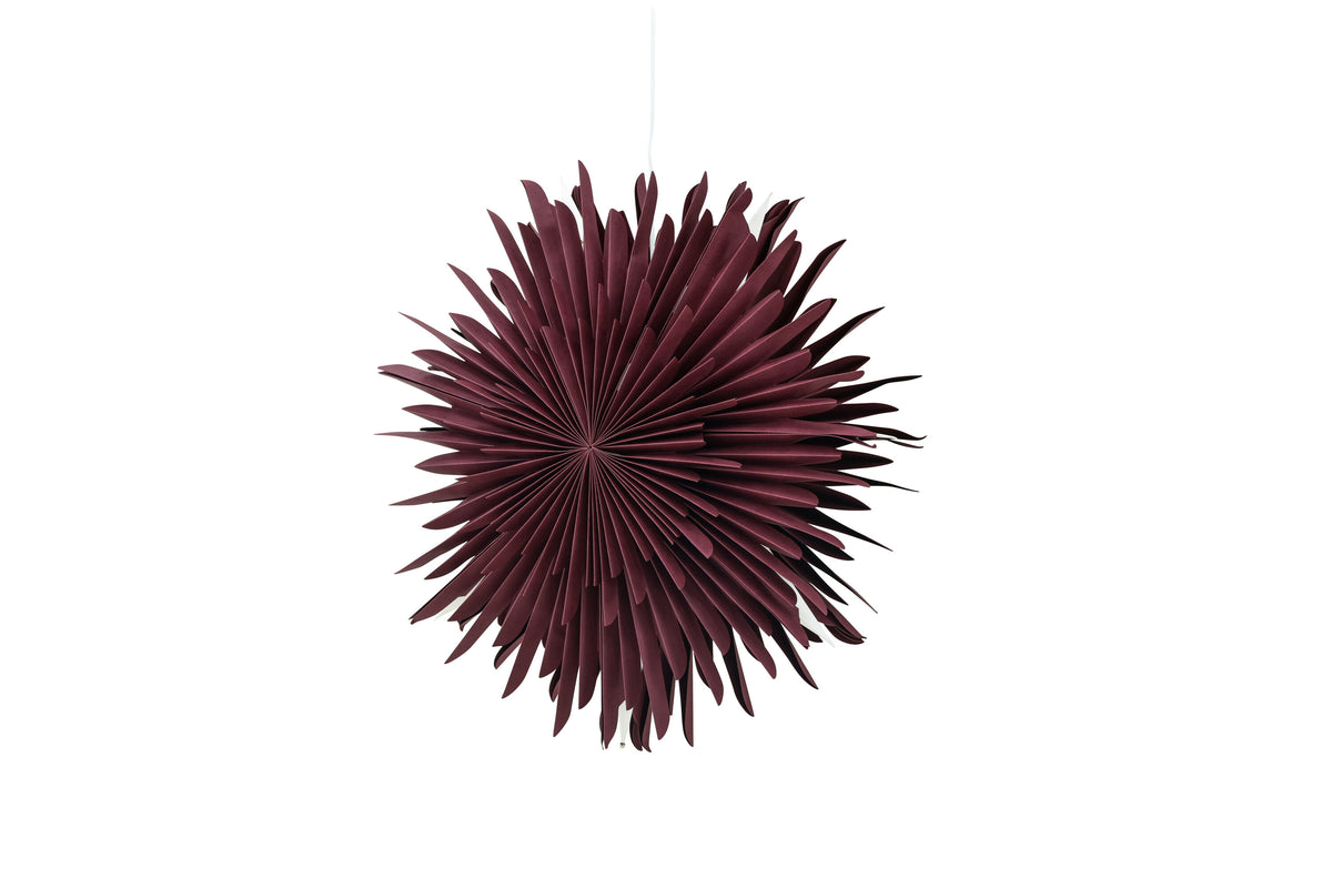 Sälen pendellampa 60 cm mörkröd