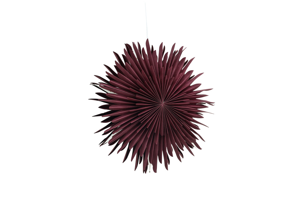 Sälen pendellampa 60 cm mörkröd