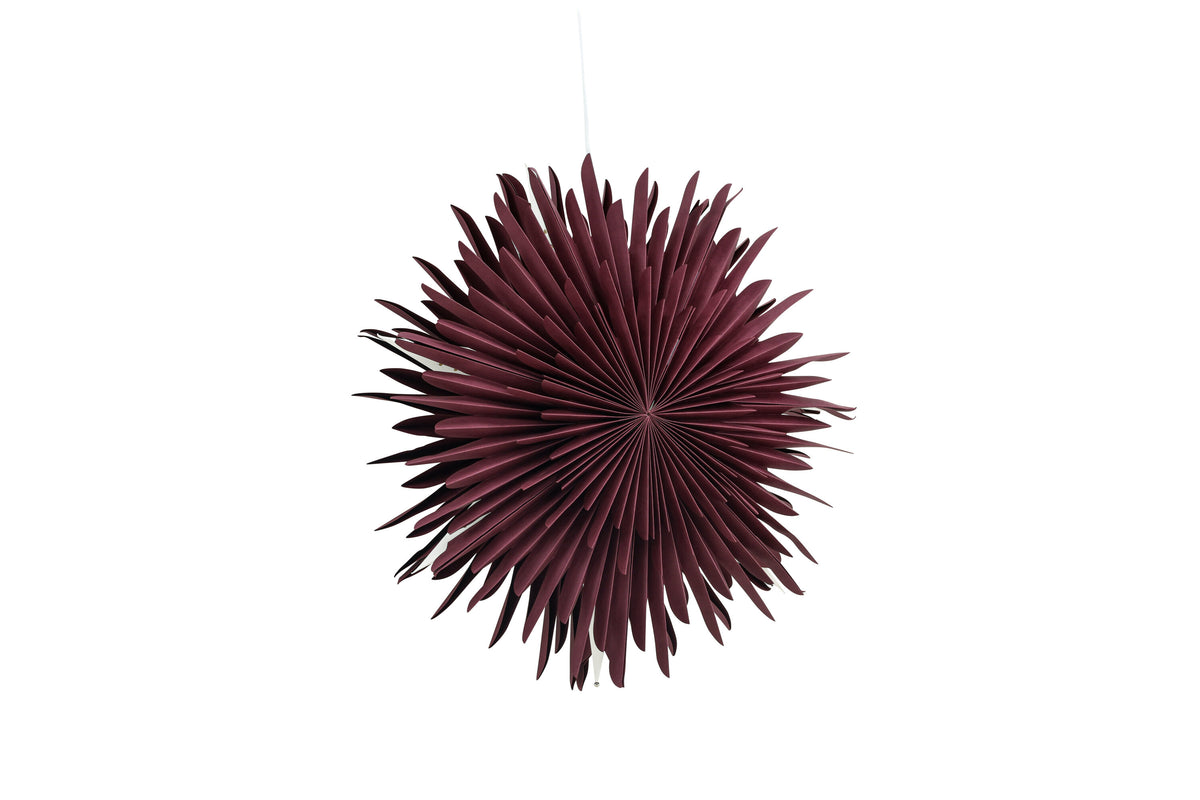 Sälen pendellampa 60 cm mörkröd
