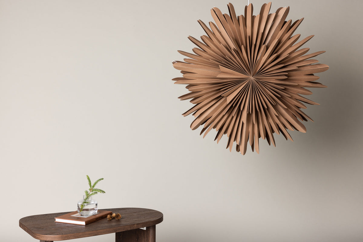Sälen pendellampa 80 cm brun