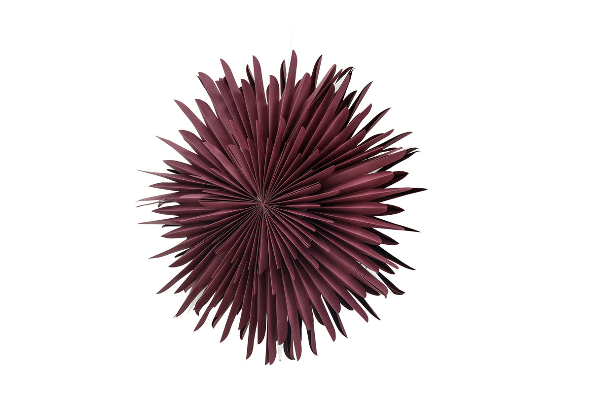 Sälen pendellampa 80 cm mörkröd