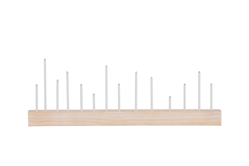 Kungsberget bordslampa vitlaserad MDF