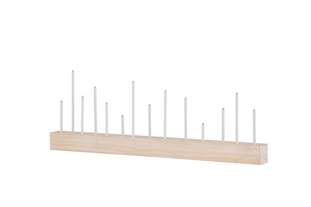Kungsberget bordslampa vitlaserad MDF