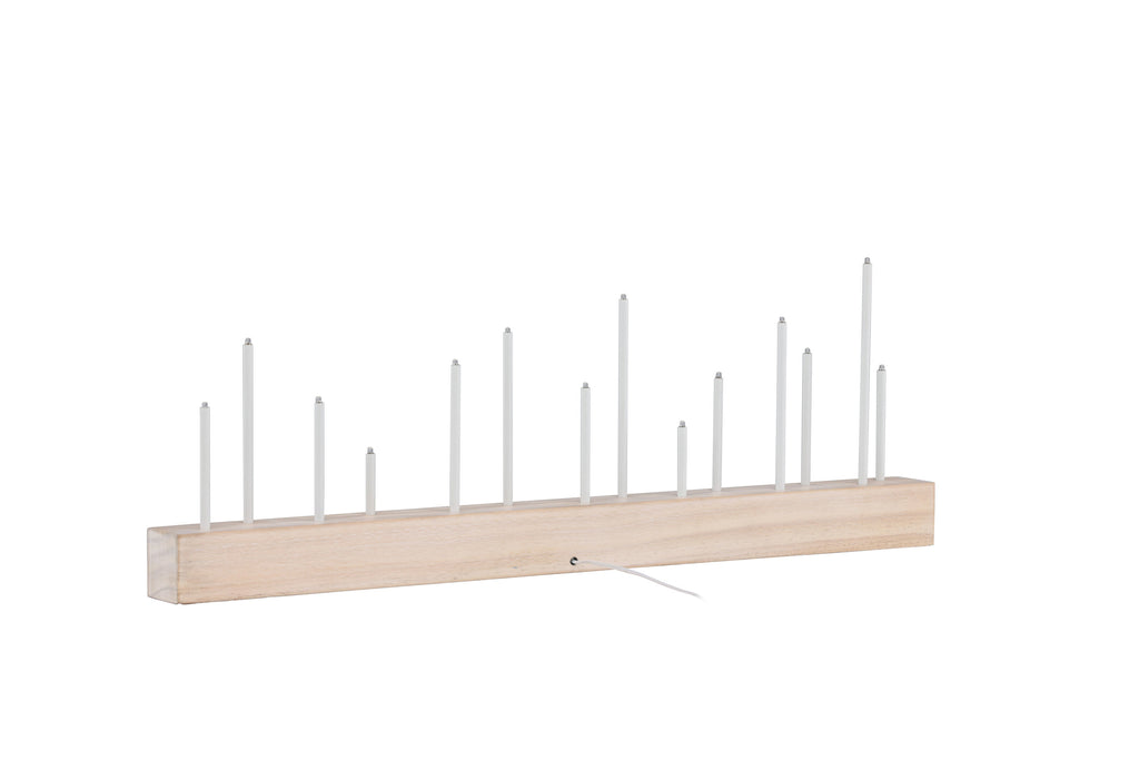 Kungsberget bordslampa vitlaserad MDF