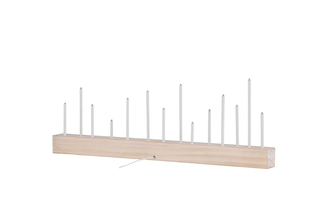 Kungsberget bordslampa vitlaserad MDF