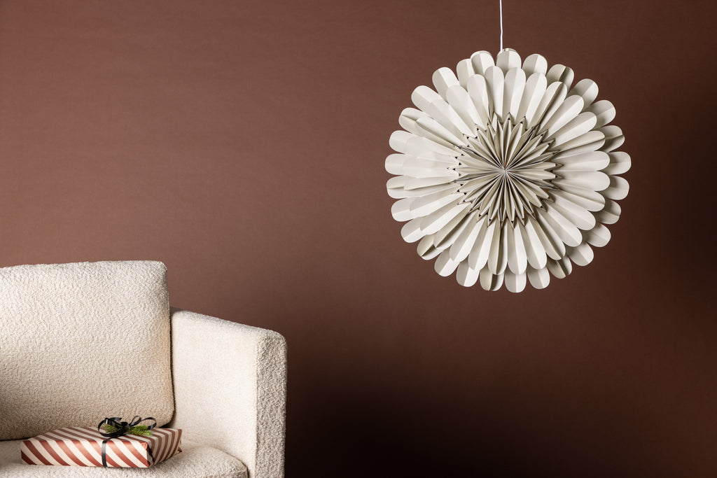 Järvsön taklampa Ø60 cm beige