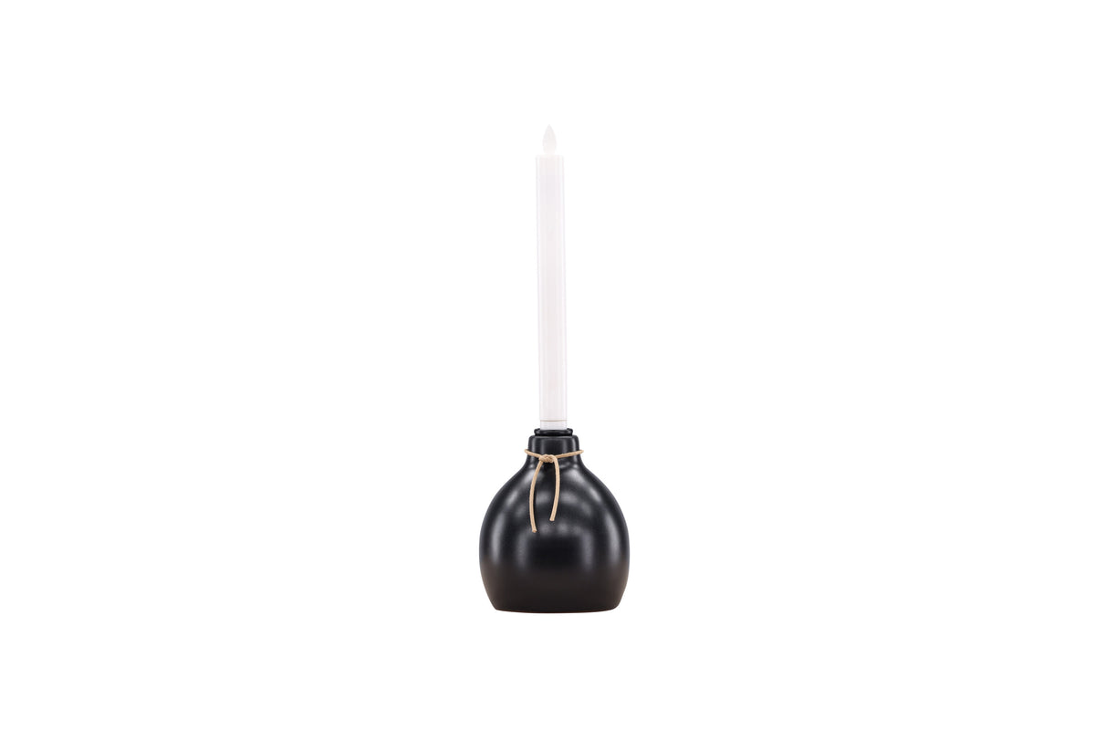 Ulricehamn ljusstake 12 cm svart