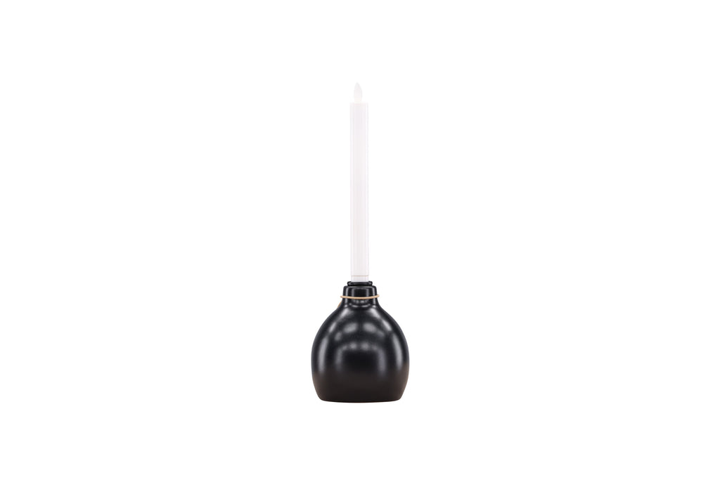 Ulricehamn ljusstake 12 cm svart