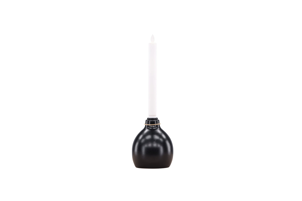 Ulricehamn ljusstake 12 cm svart