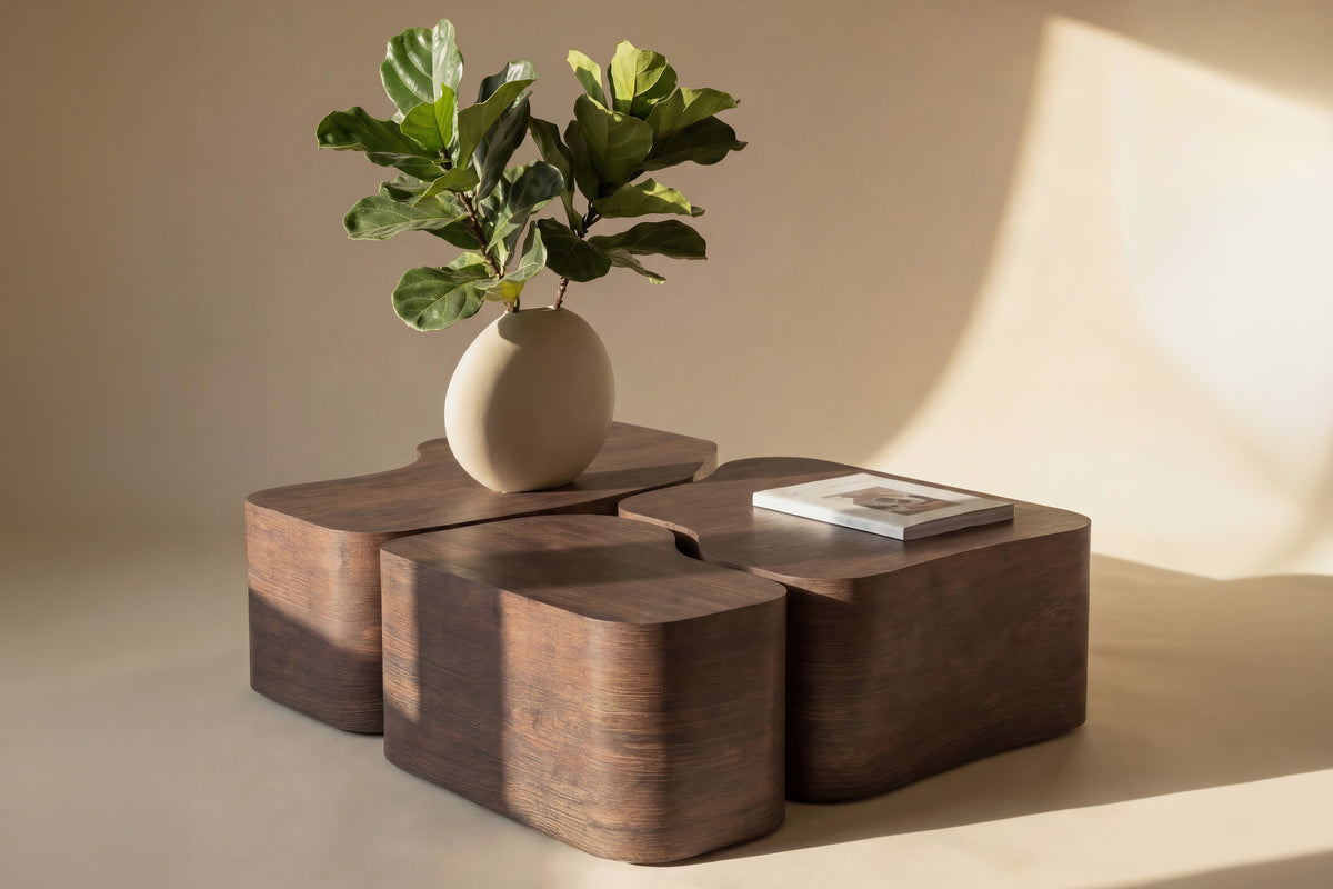 Nordland soffbord mockabrunt