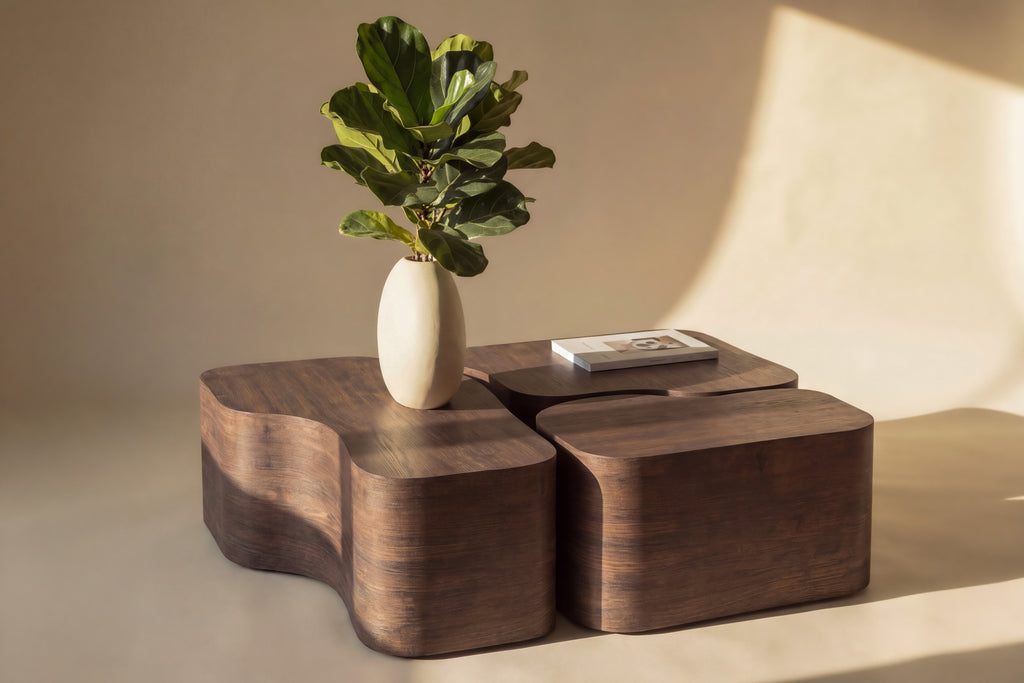 Nordland soffbord mockabrunt