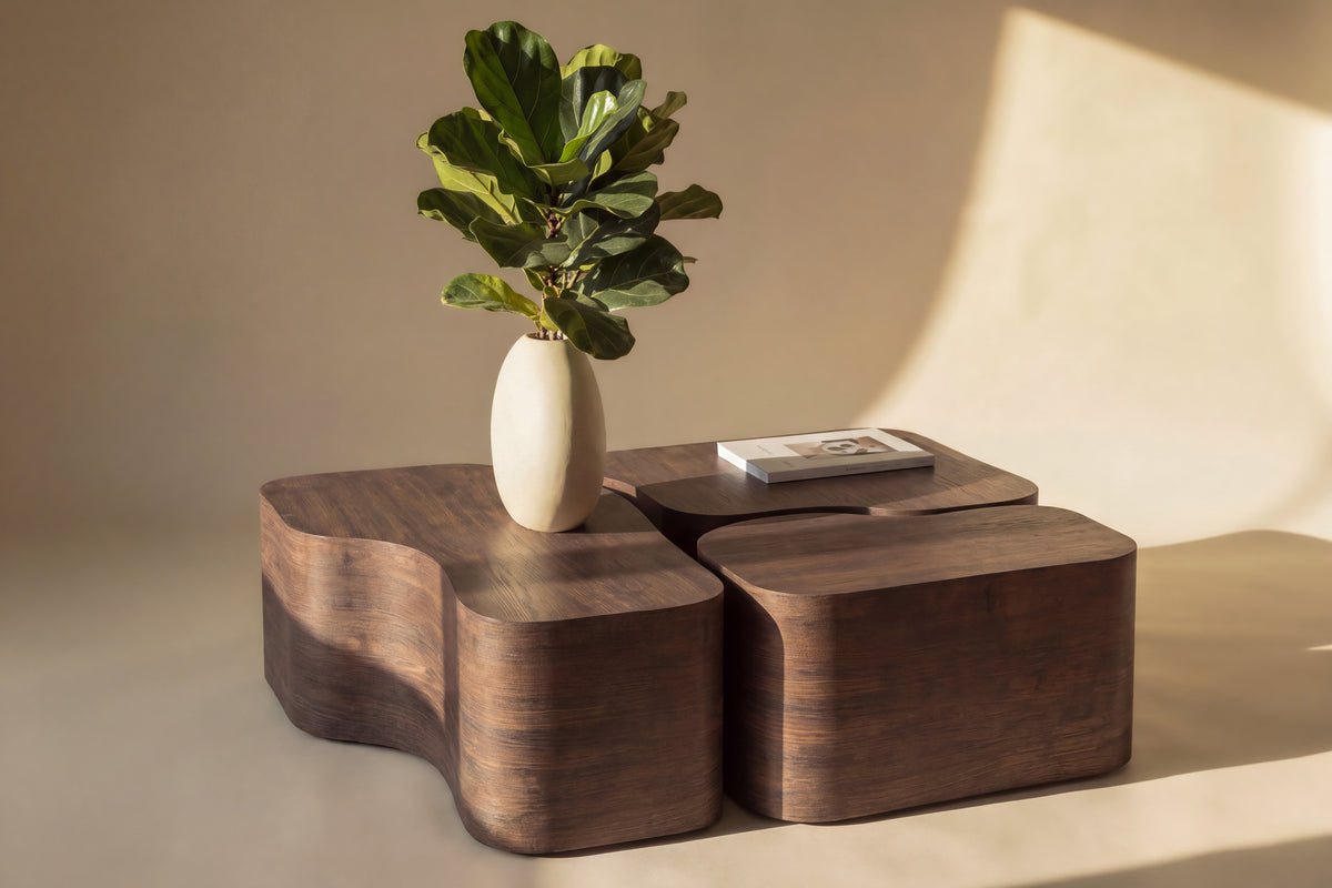 Nordland soffbord mockabrunt