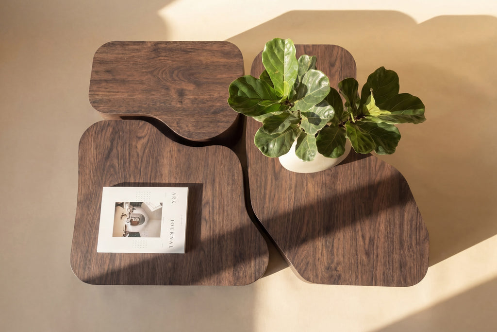 Nordland soffbord mockabrunt