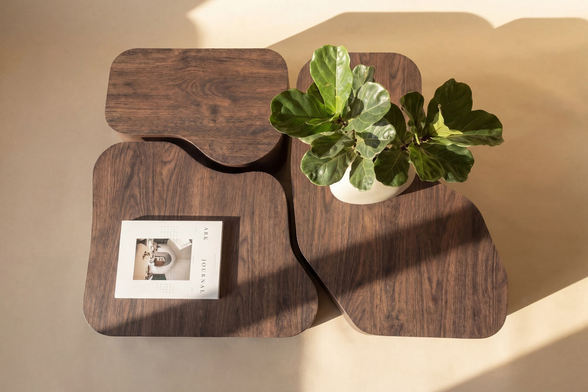 Nordland soffbord mockabrunt
