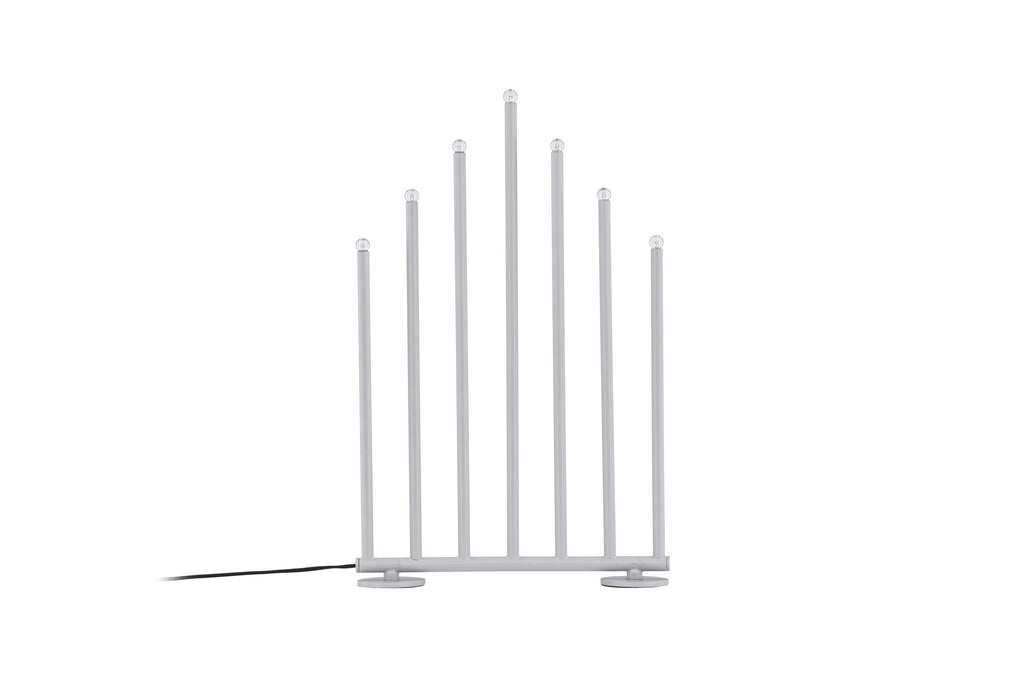 Björnfjället ljusstake 50 cm matt silver med dimmer