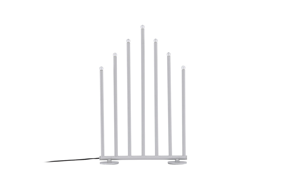 Björnfjället ljusstake 50 cm matt silver med dimmer