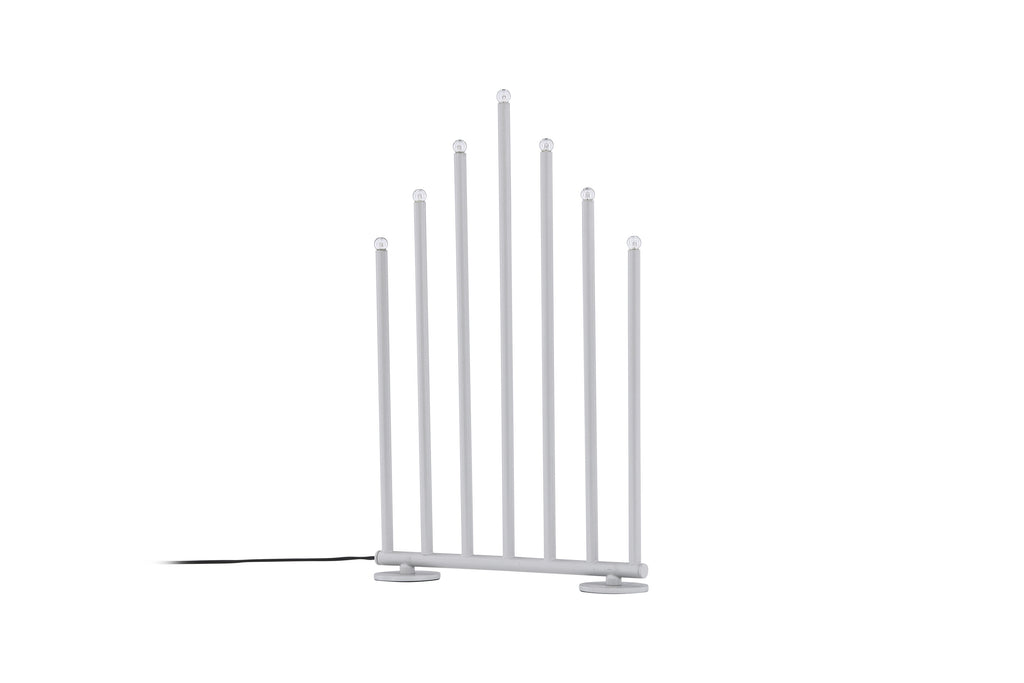 Björnfjället ljusstake 50 cm matt silver med dimmer