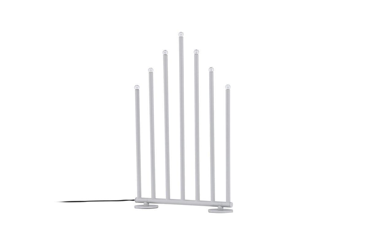 Björnfjället ljusstake 50 cm matt silver med dimmer