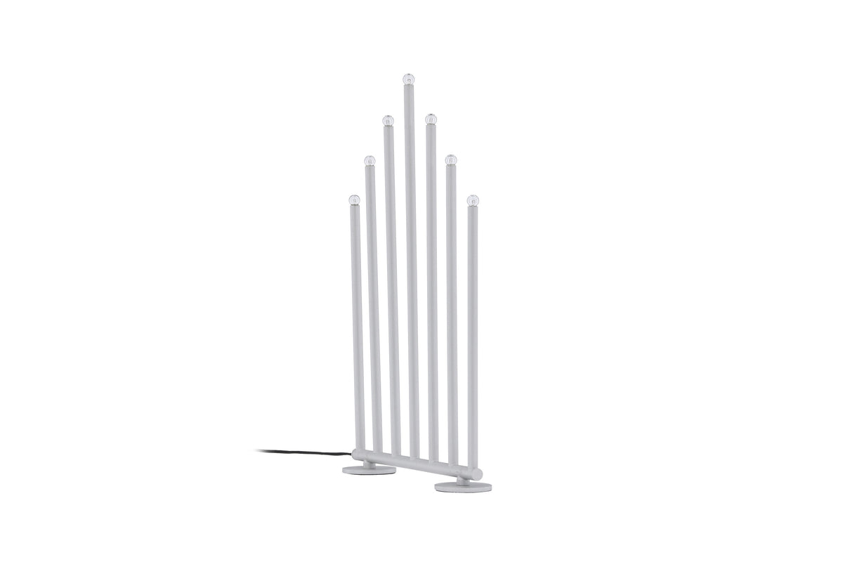 Björnfjället ljusstake 50 cm matt silver med dimmer