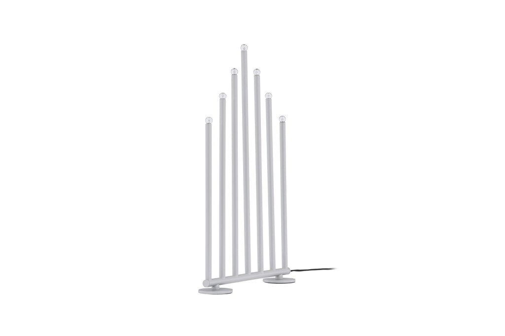 Björnfjället ljusstake 50 cm matt silver med dimmer