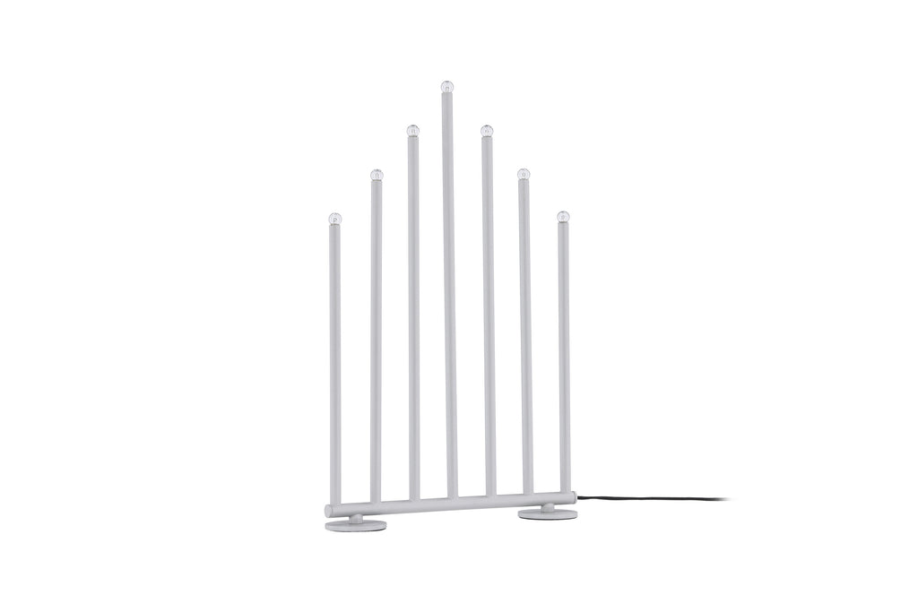 Björnfjället ljusstake 50 cm matt silver med dimmer