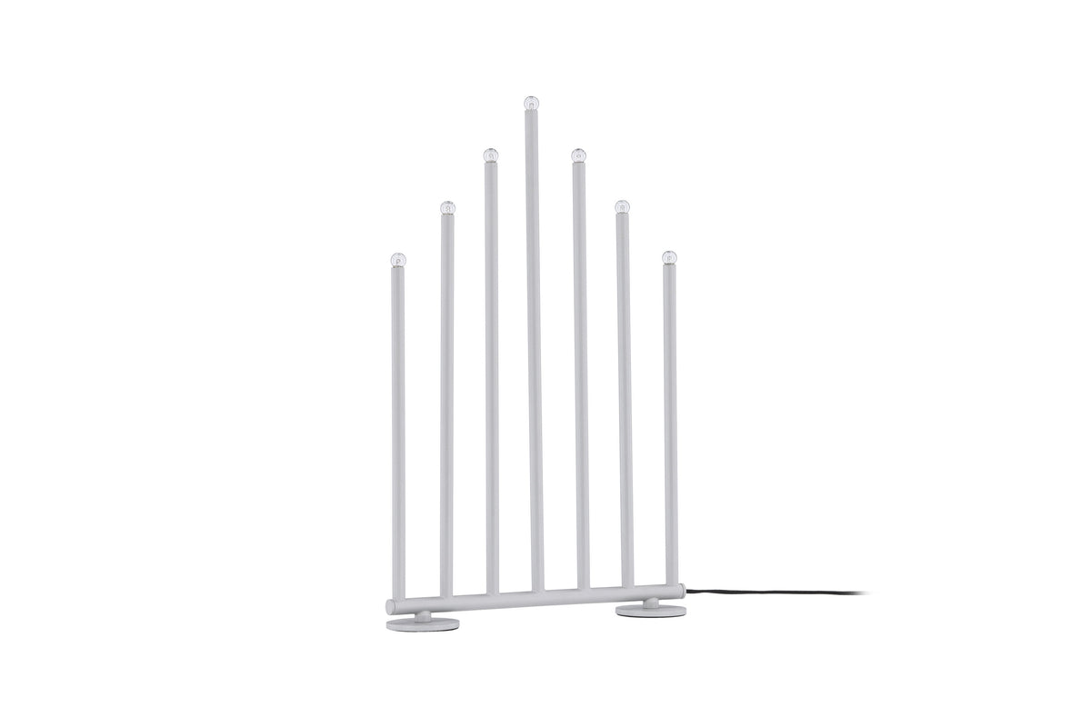 Björnfjället ljusstake 50 cm matt silver med dimmer