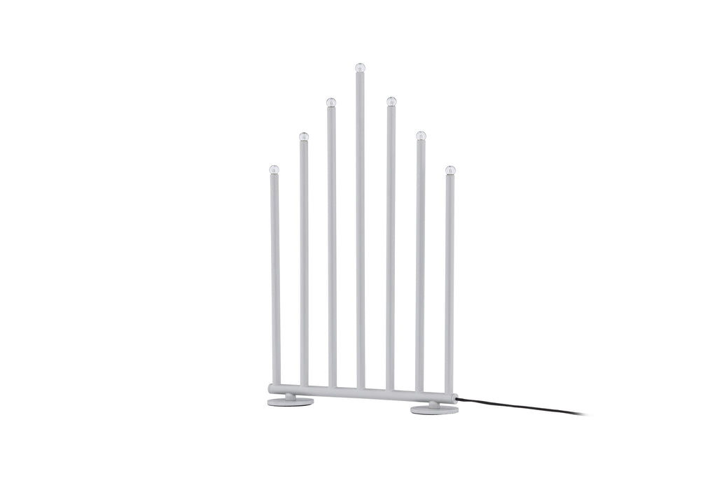 Björnfjället ljusstake 50 cm matt silver med dimmer
