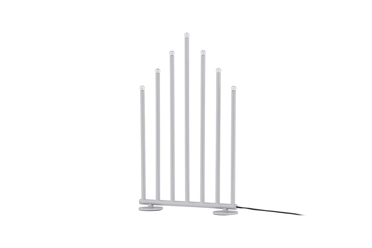Björnfjället ljusstake 50 cm matt silver med dimmer